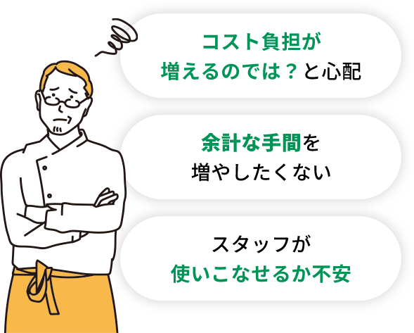 コスト負担が増えるのでは？ 余計な手間 使いこなせるか不安